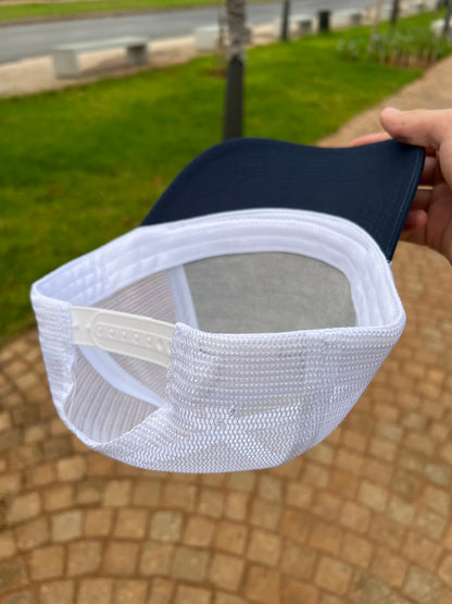 Navy Blue “Linzerin” Trucker Cap