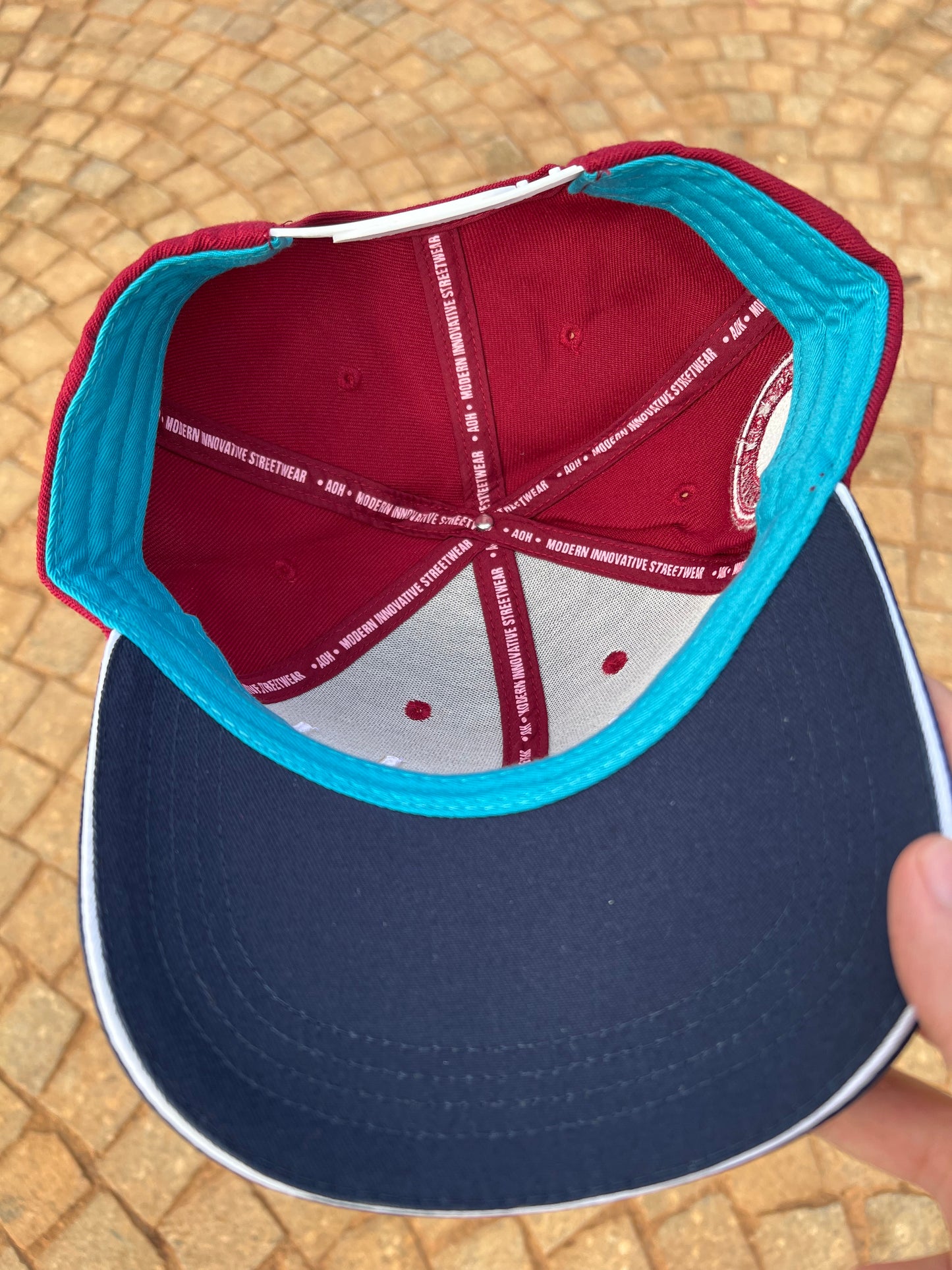 YHWH Burgundy & Navy Baseball Cap