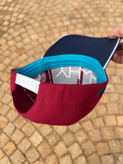 YHWH Burgundy & Navy Baseball Cap