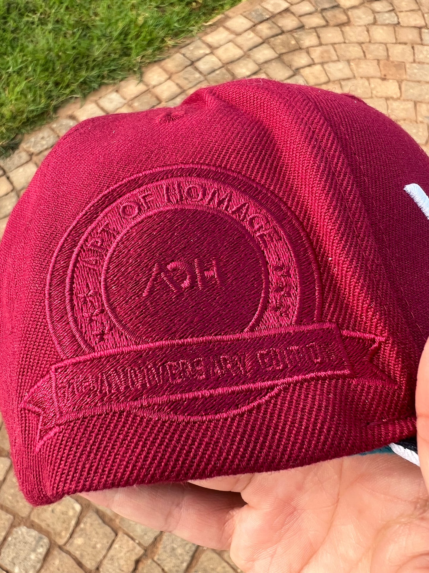 YHWH Burgundy & Navy Baseball Cap