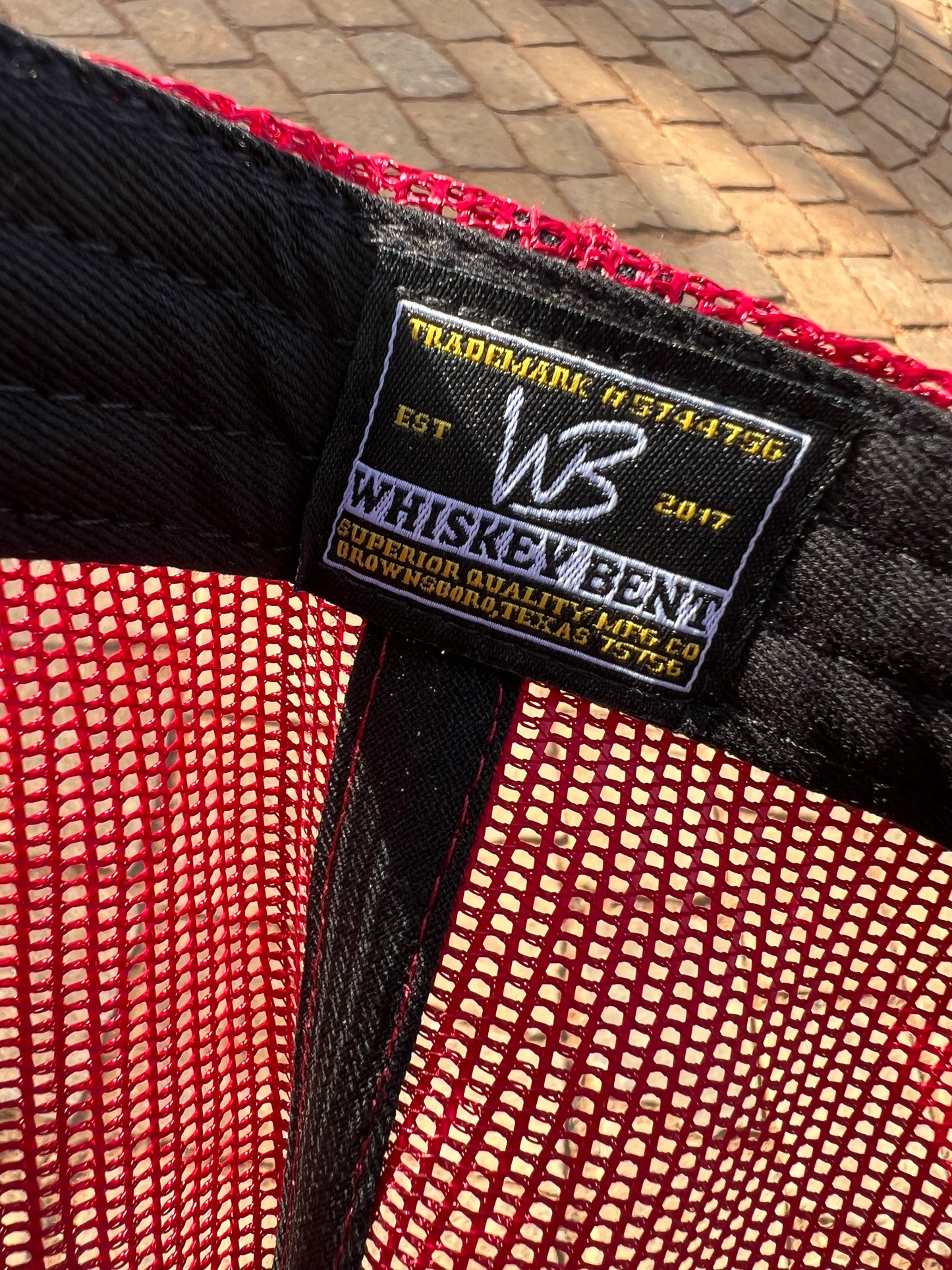 “Whiskey Bent Trucker Cap – Maroon Edition”