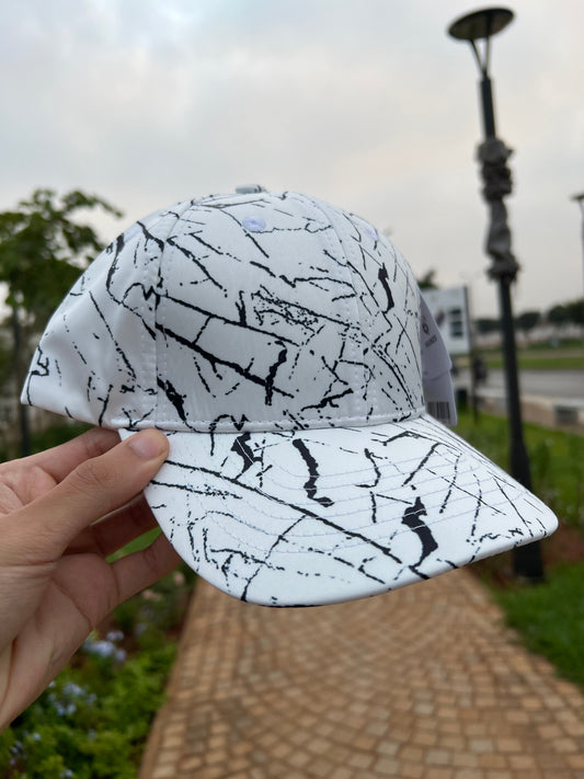 White Marble Pattern Cap