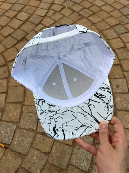 White Marble Pattern Cap