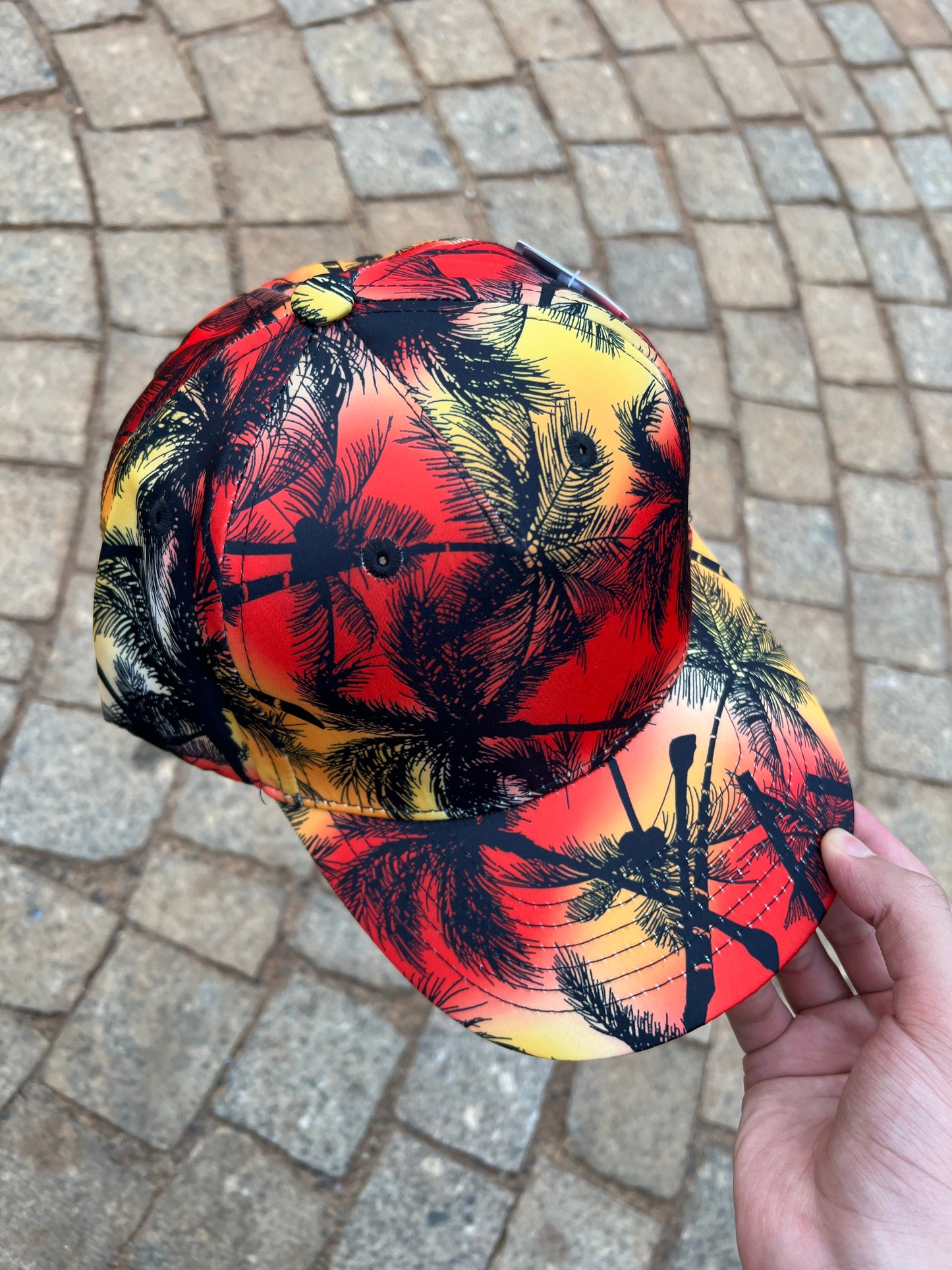 Sunset Paradise Palm Cap