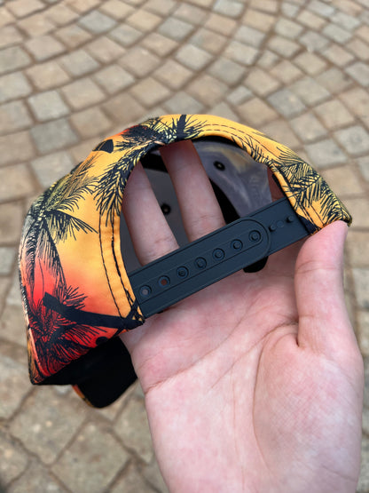 Sunset Paradise Palm Cap