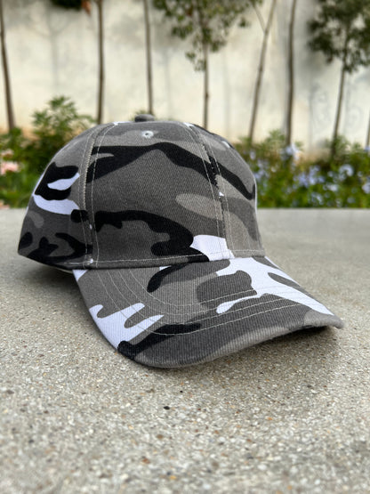 “Urban Camo Baseball Cap – Gray Edition”