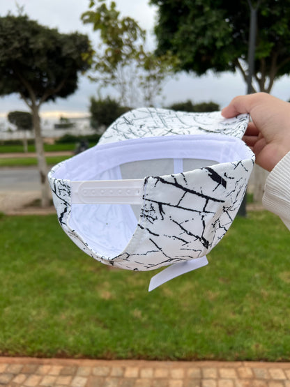 White Marble Pattern Cap