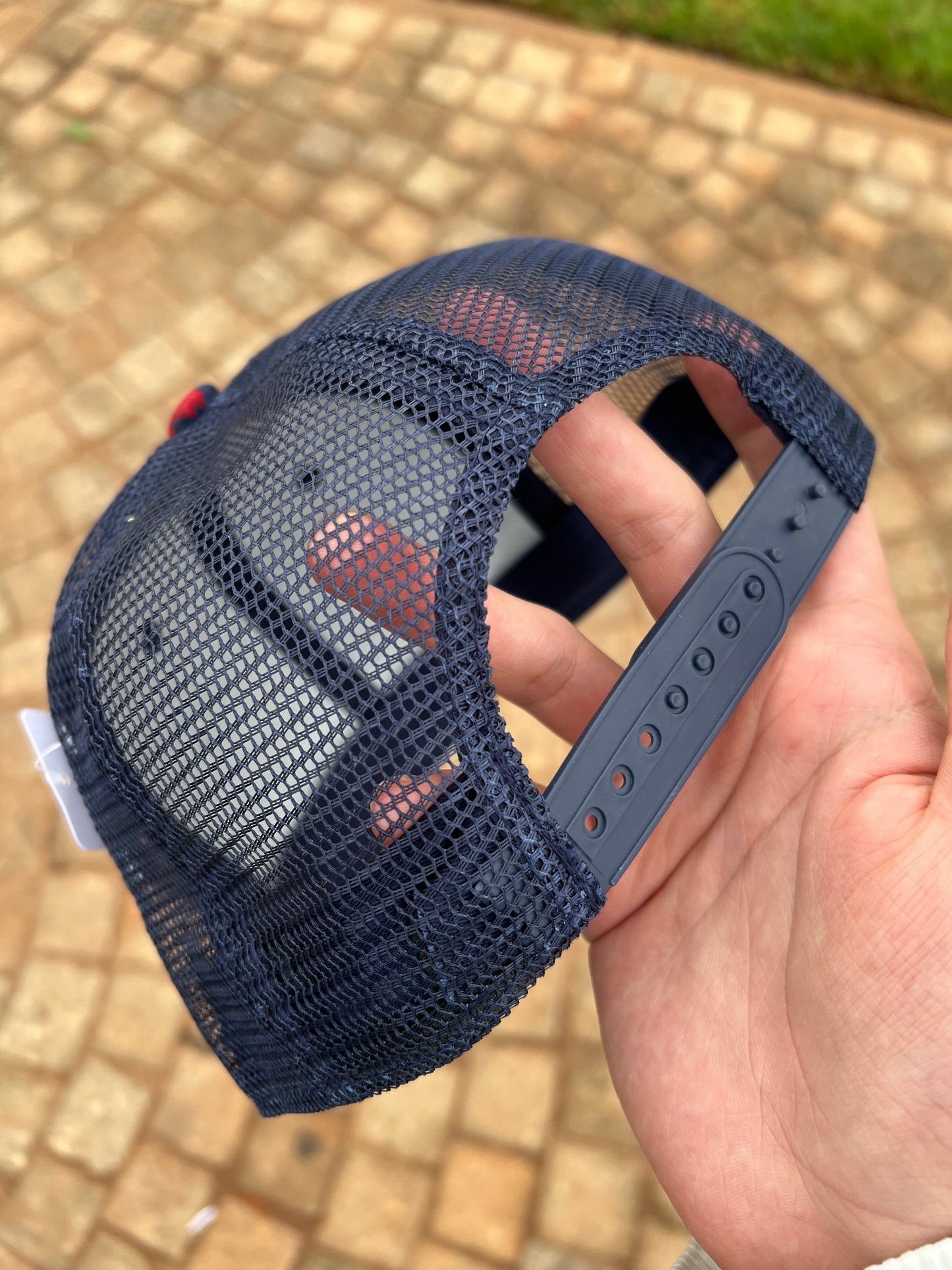 Voukies Digital Camo Trucker Cap – Red, Navy & Beige