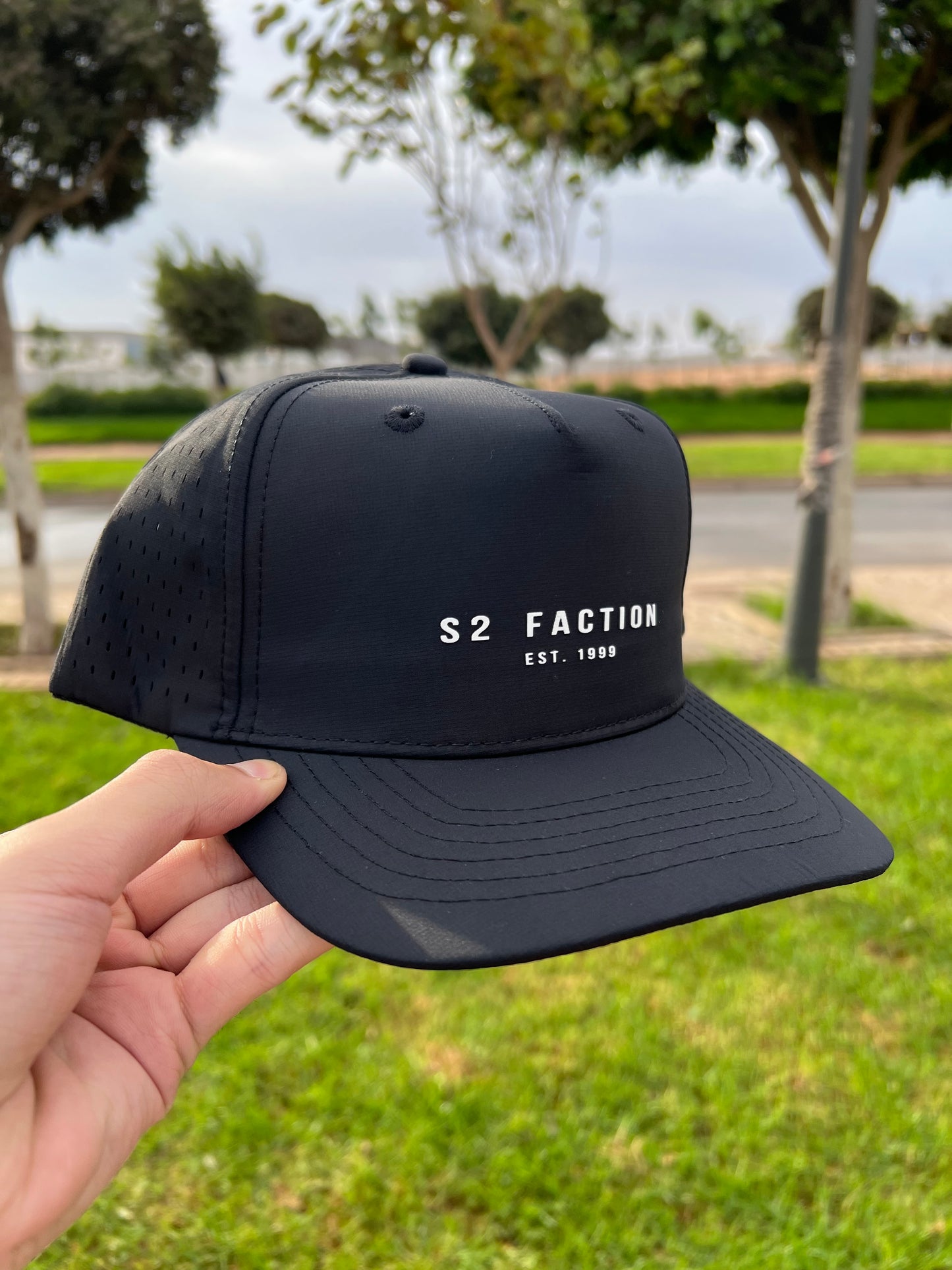 S2 Faction Black Performance Cap