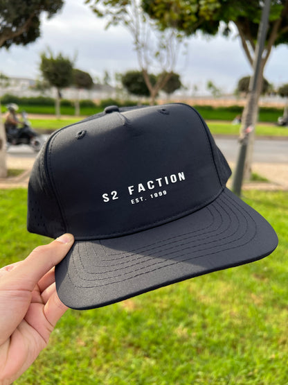 S2 Faction Black Performance Cap