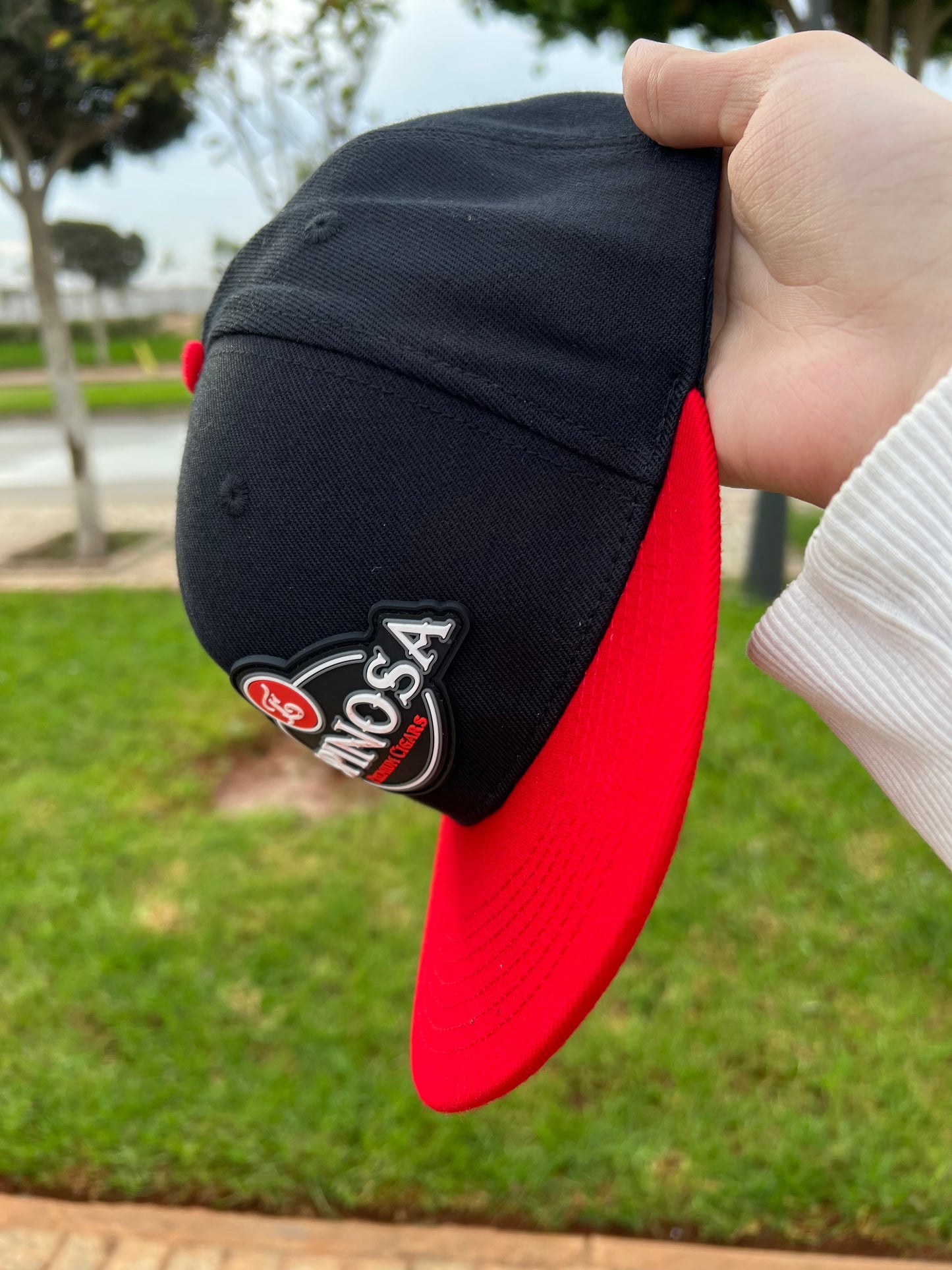 Espinosa Premium Cigars Black & Red Snapback Cap