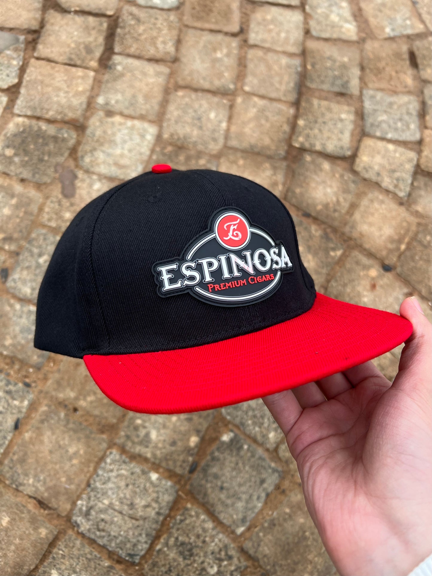 Espinosa Premium Cigars Black & Red Snapback Cap