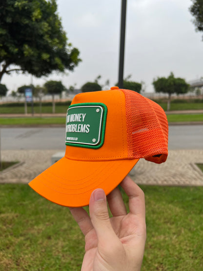 No Money No Problem Orange Trucker Cap – John Hatter & Co