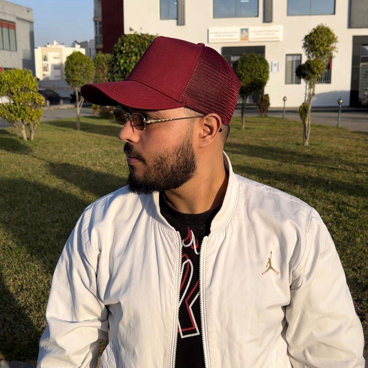 Classic Burgundy Mesh Cap