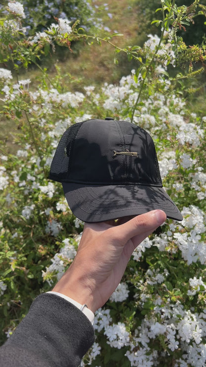 Black Mesh Baseball Cap