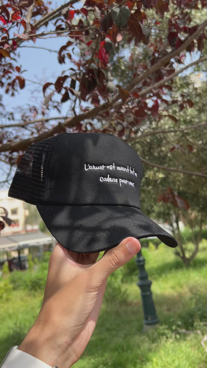 Parisian Quote Trucker Cap