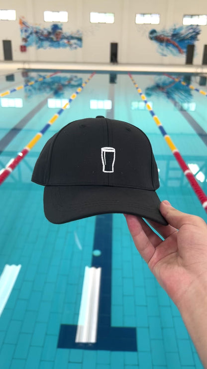Black Pint Glass Baseball Cap