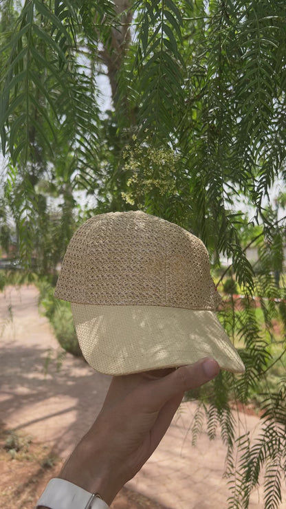 Woven Straw-Style Baseball Cap